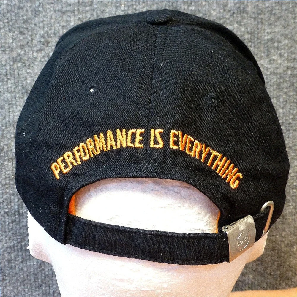 Volvo VISTA World Championship Hat Black Orange Performance Is Everything Cap